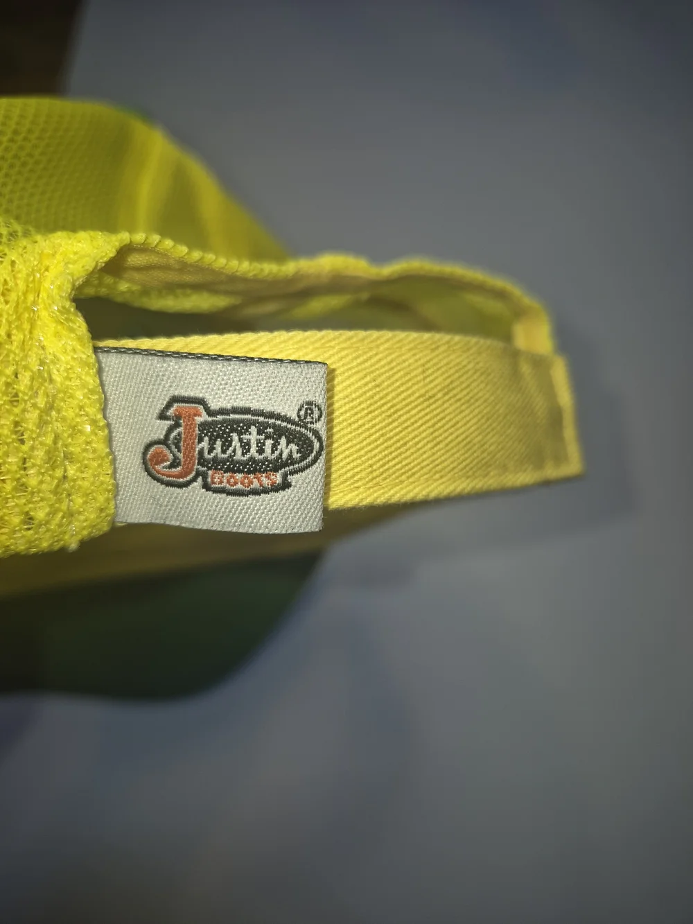 Justin Boots Kids Green & Yellow Trucker Cap